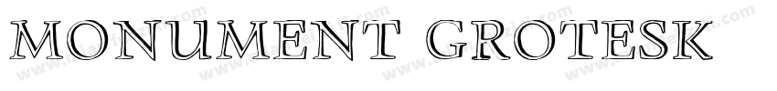 monument grotesk字体转换